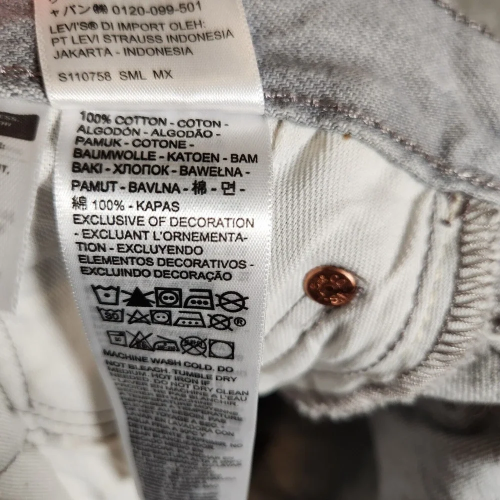 Levi's 501XX Jeans Men's 34X29 (Tag‎ 36X30) Straight Fit Greystone Marble